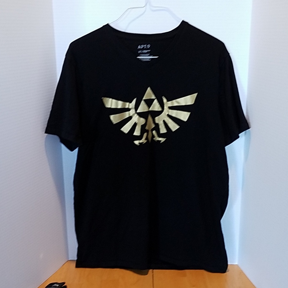 APT. 9 black and gold tshirt v neck